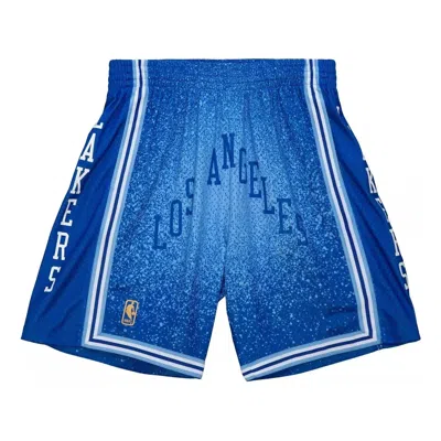 MITCHELL & NESS Mitchell & Ness x NBA Los Angeles Lakers Spray Paint Swingman Shorts 'Blue'
