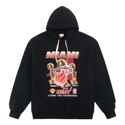 MITCHELL & NESS Mitchell & Ness x NBA Miami Heat 3 Times Champion Hoodie 'Black'