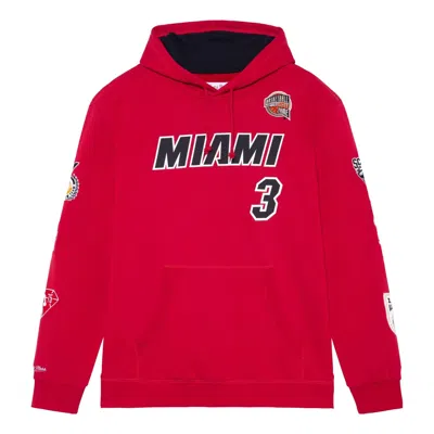 MITCHELL & NESS Mitchell & Ness x NBA Miami Heat HOF Fleece Hoodie 'Dwyane Wade 3'