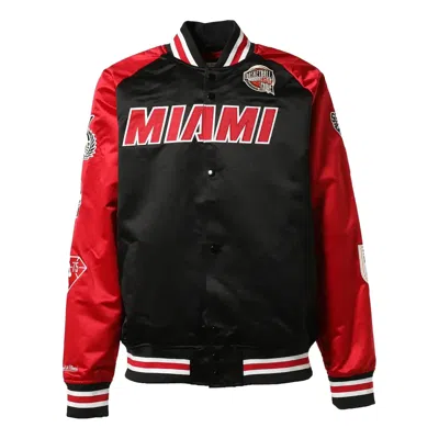 MITCHELL & NESS Mitchell & Ness x Nba Miami Heat Hof Satin Jacket 'Dwyane Wade 3'