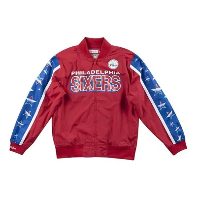MITCHELL & NESS Mitchell & Ness x NBA Philadelphia 76ers Hook Warm Up Jacket 'Red'