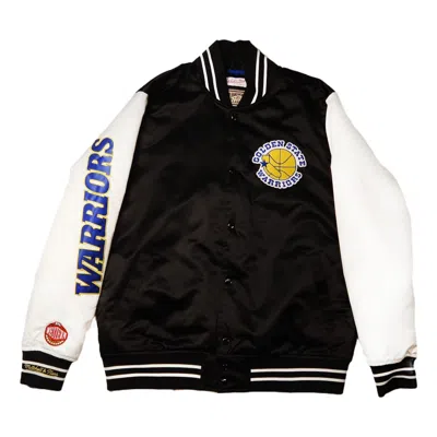 MITCHELL & NESS Mitchell & Ness x NBA Team Origins Varsity Satin Jacket 'Golden State Warriors'