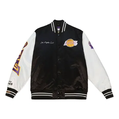 MITCHELL & NESS Mitchell & Ness x NBA Team Origins Varsity Satin Jacket 'Los Angeles Lakers'