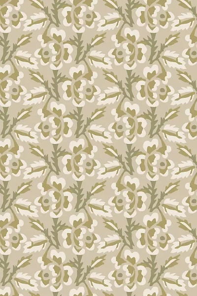 MITCHELL BLACK THORN & BLOSSOM FLORAL WALLPAPER