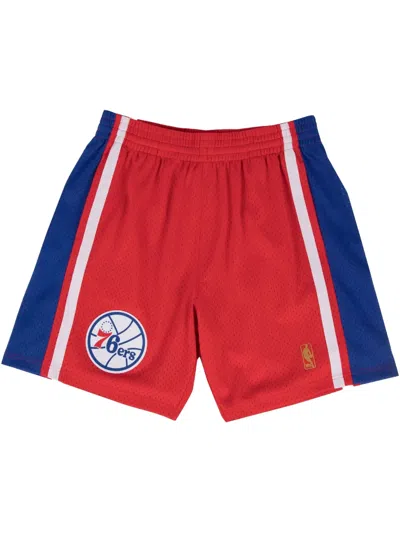 MITCHELL & NESS 1996/97 PHILADELPHIA 76ERS "SCARLET" SWINGMAN SHORTS