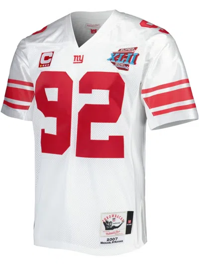 MITCHELL & NESS 2007 MICHAEL STRAHAN NEW YORK GIANTS SUPER BOWL XLII AUTHENTIC JERSEY