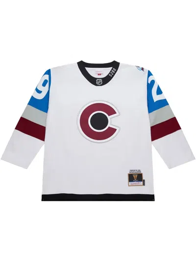 MITCHELL & NESS 2016 NATHAN MACKINNON COLORADO AVALANCHE STADIUM SERIES POWER PLAY "WHITE" JERSEY