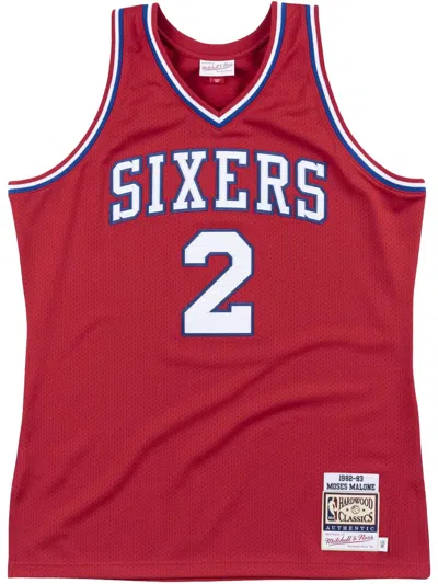 MITCHELL & NESS AUTHENTIC "79ERS 1982 MOSES MALONE" JERSEY