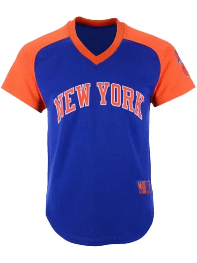MITCHELL & NESS FINAL SECONDS MESH V-NECK "NBA KNICKS" T-SHIRT