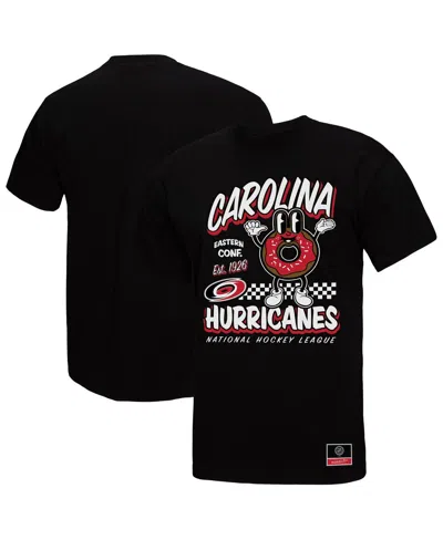 MITCHELL & NESS MEN'S BLACK CAROLINA HURRICANES LOCAL FOOD T-SHIRT