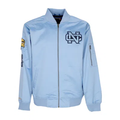 MITCHELL & NESS MEN'S BOMBER JACKET NCAA LIGHTWEIGHT SATIN BOMBER UNCHEE ORIGINAL TEAM COLORS