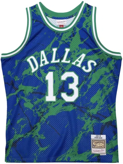 MITCHELL & NESS "NBA DALLAS MAVERICKS 1998 STEVE NASH" BASKETBALL JERSEY