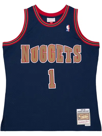 MITCHELL & NESS NBA DARK "NUGGETS 1994 MAHMOUD ABDUL-RAUF" JERSEY