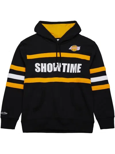 MITCHELL & NESS NBA HEAD COACH VINTAGE LOGO LAKERS "BLACK" HOODIE