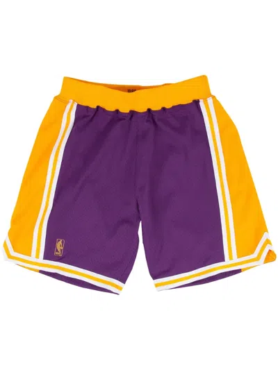 MITCHELL & NESS "NBA LA LAKERS 96-97" AUTHENTIC ROAD SHORTS