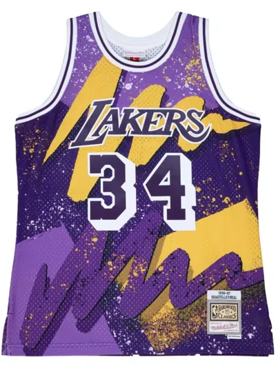 MITCHELL & NESS "NBA LA LAKERS 96 SHAQUILLE O'NEAL" HYPER HOOPS SWINGMAN JERSEY VEST TOP