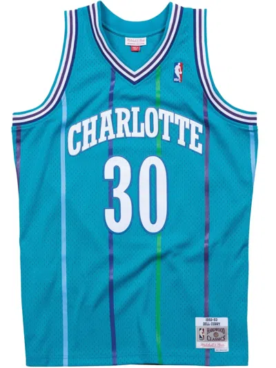 MITCHELL & NESS NBA SWINGMAN ROAD HORNETS 1992 DELL CURRY "TEAL" JERSEY
