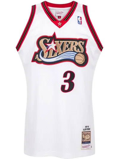 MITCHELL & NESS PHILADELPHIA 76ERS ALLEN IVERSON "WHITE" JERSEY