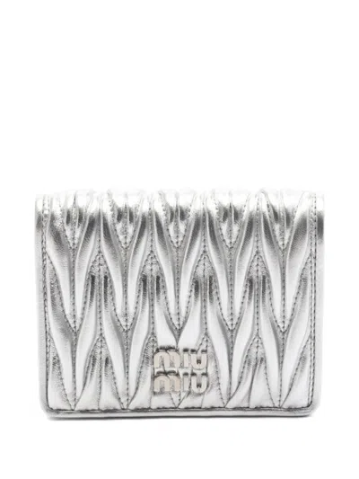 MIU MIU 2020S MATELASSÉ BI-FOLD WALLET