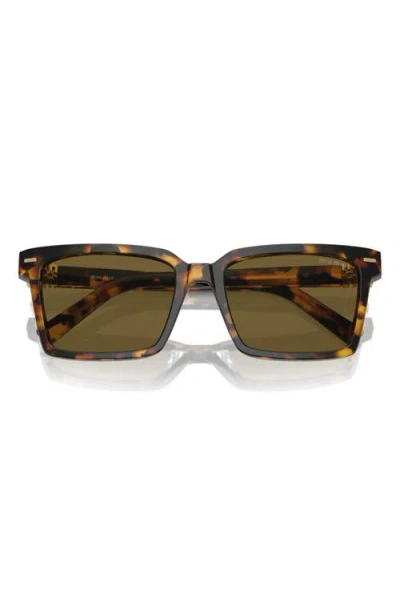 MIU MIU MIU MIU 55MM RECTANGULAR SUNGLASSES