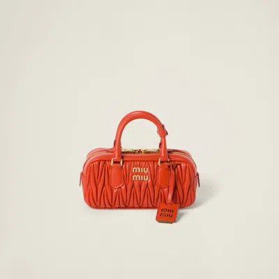 MIU MIU ARCADIE MATELASSÉ NAPPA LEATHER BAG