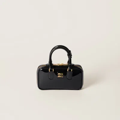 MIU MIU ARCADIE PATENT LEATHER MINI-BAG