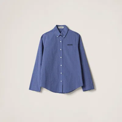 MIU MIU CHECKED SHIRT