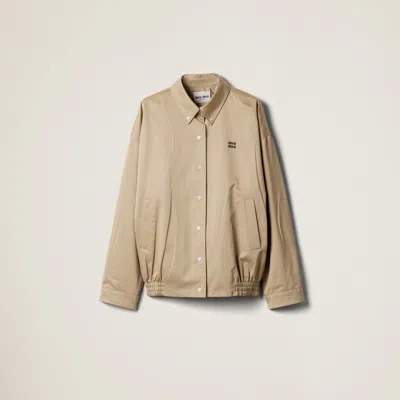 MIU MIU CHINO CLOTH BLOUSON JACKET