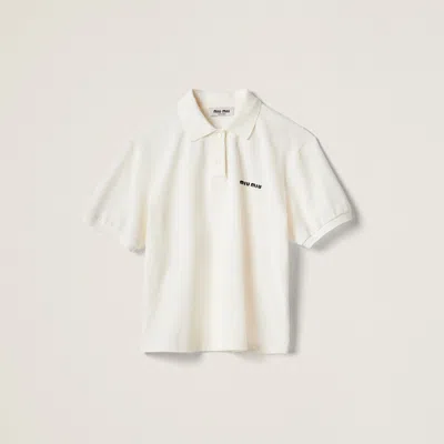 MIU MIU COTTON PIQUÉ POLO SHIRT