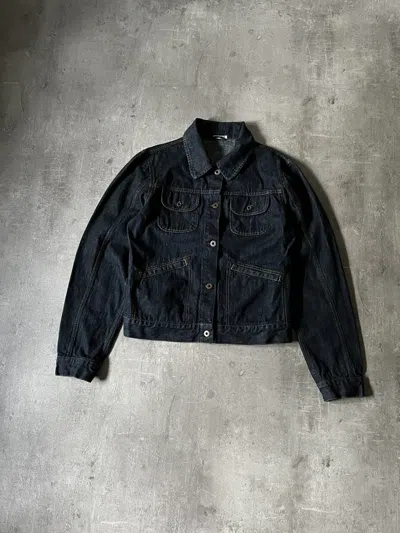 MIU MIU DENIM FIAMMATO JEANS JACKET VINTAGE