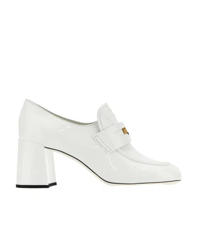 MIU MIU MIU MIU HIGH-HEELED SLIP-ON MOCCASINS