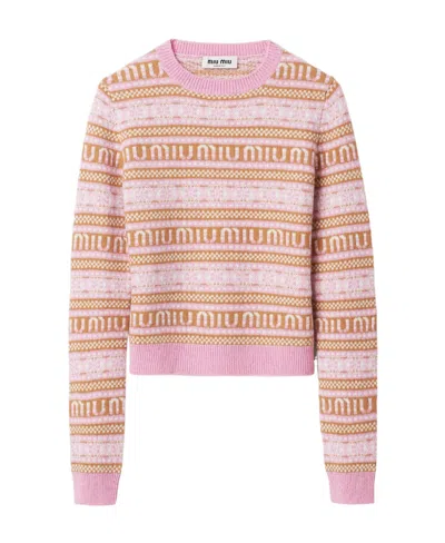 MIU MIU MERINO WOOL CREW-NECK SWEATER