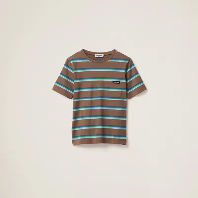 MIU MIU JERSEY T-SHIRT