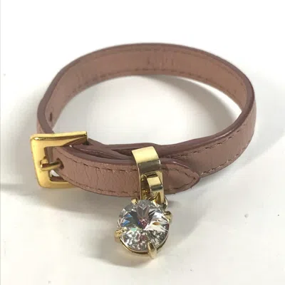 MIU MIU LEATHER CHARM BRACELET (PRE-OWNED)