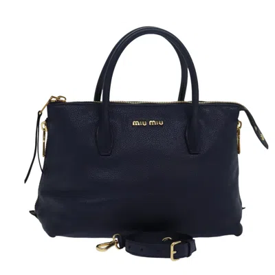 MIU MIU LEATHER HANDBAG (PRE-OWNED)