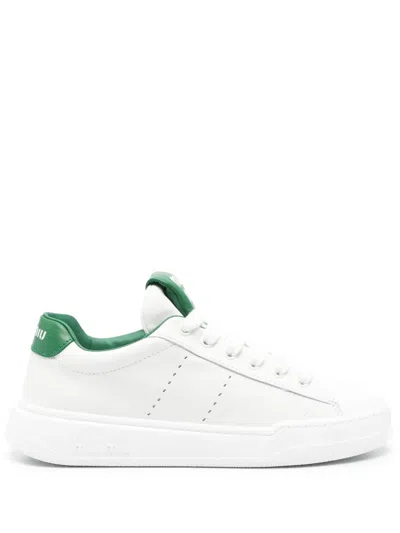 MIU MIU LEATHER SNEAKERS