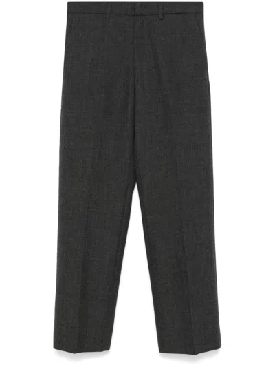 MIU MIU LOGO-PATCH TROUSERS