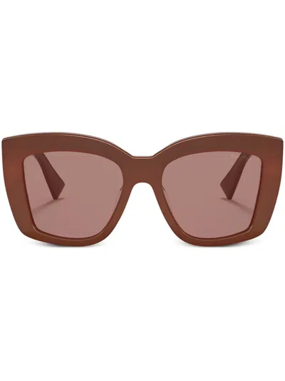 MIU MIU LOGO-PRINT SUNGLASSES