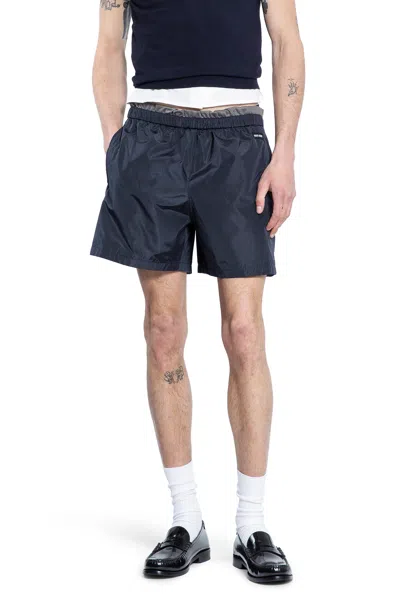 MIU MIU TECHNICAL SILK SHORTS