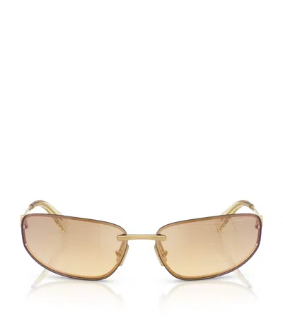 MIU MIU METAL MUA50S FRAMELESS SUNGLASSES
