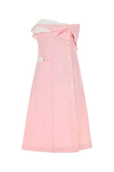 MIU MIU MIU MIU PINK POPLIN DRESS
