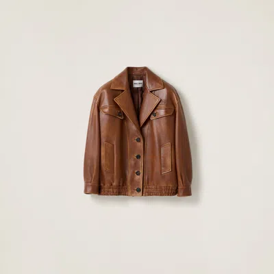 MIU MIU NAPPA LEATHER JACKET