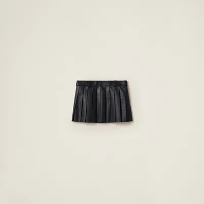 MIU MIU NAPPA LEATHER SKIRT