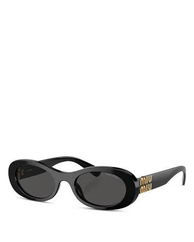 MIU MIU OVAL SUNGLASSES, 50MM