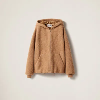 MIU MIU PILE HOODIE JACKET