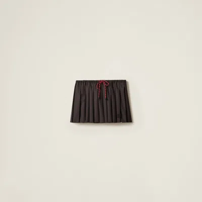 MIU MIU PLEATED BATAVIA SKIRT