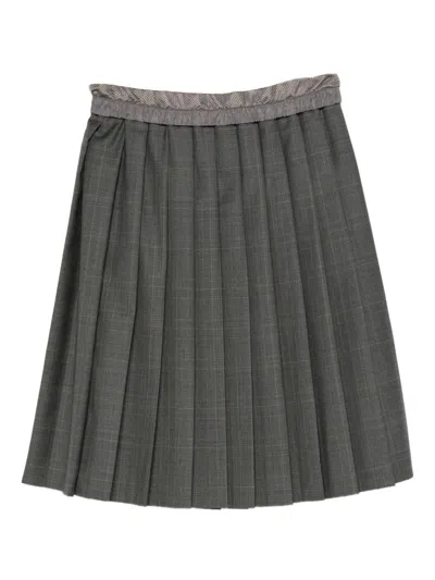MIU MIU Miu Miu Pleated Midi Skirt