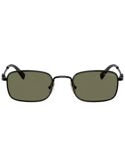 MIU MIU RECTANGLE-FRAME SUNGLASSES