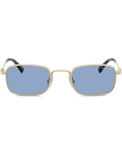 MIU MIU RECTANGLE-FRAME SUNGLASSES