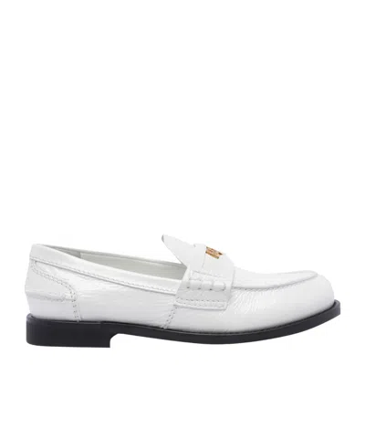 MIU MIU ROUND HEAD LOAFER SHOES